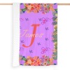 Custom Purple Baby Blanket with Floral Personalized Text - Soft and Stylish Minky Blanket