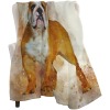 Bulldog Art English Bulldog Lovers Fleece Blanket Throw Blanket