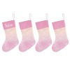 Pink Print Christmas Stocking