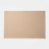 Hello Trendy Faux Tile Black & White Thick Border Doormat Drainage pad