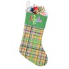 Colorful Plaid Christmas Stocking