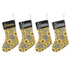 Sunflower Plaid Christmas Stocking