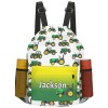 Green Tractor Truck Drawstring Backpack