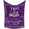 B-BA001 ifungift Mum Purple Blanket