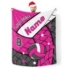 Volleyball Rose Red Thickened Flannel Blanket