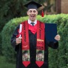 Red Black Graduation Stole
