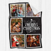 QH-235-5 Merry Christmas Black Blanket