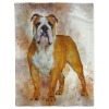 Bulldog Art English Bulldog Lovers Fleece Blanket Throw Blanket