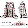 Red Tractor Truck Drawstring Backpack