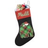 Red Green Plaid Bear Christmas Stocking