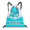 Sky Blue Cheer Cheerleader Drawstring Backpack