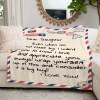 B-289-Text mail Daughter Blanket