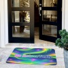 Green Pink Blue Star Sky Doormat