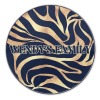 Zebra Stripe Yellow Round Floor Mat