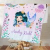 Beautiful Mermaid Tail Minky Blanket