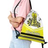 Yellow Black Cheer Cheerleaders Drawstring Backpack