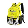 Yellow Music Notes Piano Key All Over Print Children S Backpack