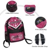 Rose Red Cheer Cheerleader Drawstring Backpack