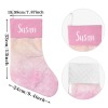 Pink Print Christmas Stocking