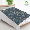 Rustic Dinosaur Forest Prehistoric Personalized Fleece Blanket Throw Blanket