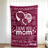 ZL-QHBA-002 MOM Burgundy Blanket