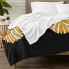 Cheerleaders Gold Black Cheer Flannel Blanket
