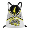 Yellow Cheerleaders Cheer Drawstring Backpack