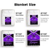 Cheerleader Cheer Purple Flannel Blanket