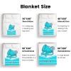 Sky Blue Cheer Cheerleader Flannel Blanket