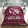 ZL-QHBA-002 MOM Burgundy Blanket