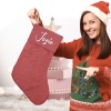 Red Print Christmas Stocking