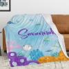 Cute Sea Animal Flannel Blanket