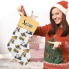 Construction Tractor Truck Christmas Stocking