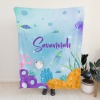 Cute Sea Animal Flannel Blanket
