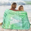 L-004-Text Green Blanket