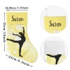 Gymnastics Yellow Christmas Stocking