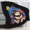 YRSE IN AUTUMN - Finnish Lapphund sherpa blanket Throw Blanket