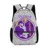 Girl Cheer Purple Grey Print All Over Print Children S Backpack