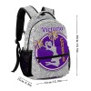 Girl Cheer Purple Grey Print All Over Print Children S Backpack