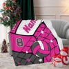 Volleyball Rose Red Thickened Flannel Blanket