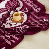 ZL-QHBA-002 MOM Burgundy Blanket