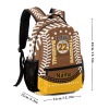 Baseball Brown Gold All Over Print Children S Backpack
