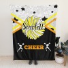 Cheerleaders Cheer Black Flannel Blanket