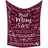 QH-BA001 ifungift Mom Burgundy Blanket