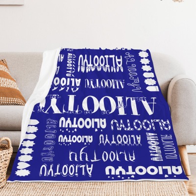 ALIOOTYU Thickened Flannel Blanket Horizontal Version
