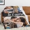 B-305-3 FR Couple Je t'aime Blanket