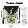 Yellow Cheerleaders Cheer Drawstring Backpack