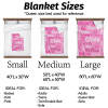 L-312 Text Pink Blanket