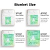 L-004-Text Green Blanket